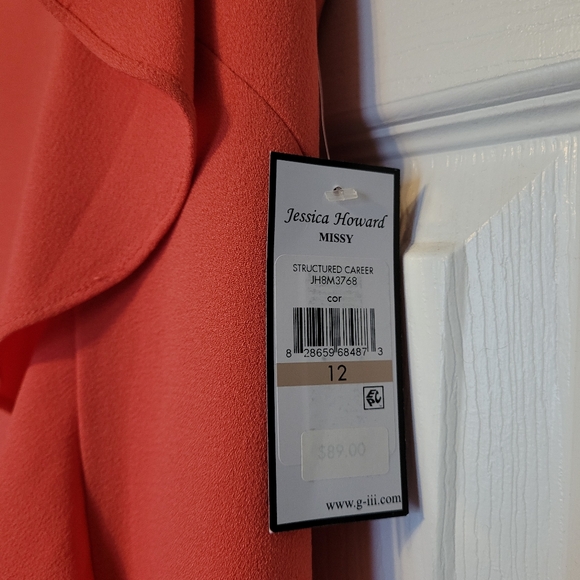 Coral Cocktail Dress - Picture 8 of 10